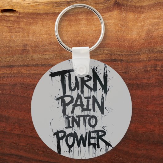 Porte-clés Transformer la douleur en puissance (Recto)