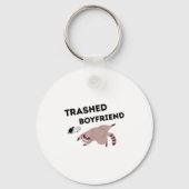 Porte-clés Trashed Boyfriend, Funny Trashed Panda Couples Pre (Recto)
