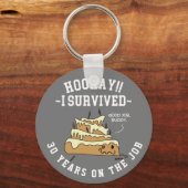 Porte-clés Travail d'appréciation des employés Anniversaire P (Recto)