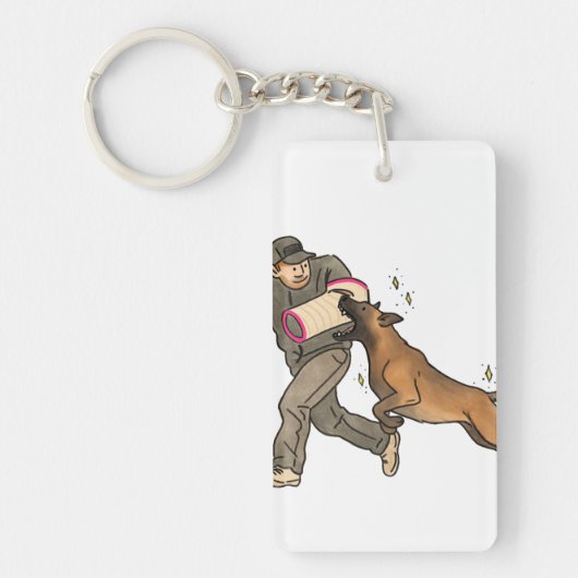 Porte-clés Travail de morsure Malinois (Devant)