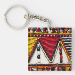Porte-clés Travail de perles tribal Masaï