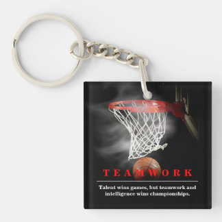 Porte-clés Travail d'équipe Basketball Motivationnel Inspiran