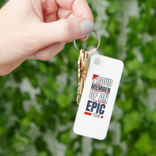 Porte-clés Travail d'équipe de logo d'entreprise personnalisé