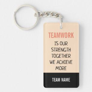 Porte-clés Travail D'Équipe Ensemble Nous Atteignons Plus De 