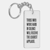 Porte-clés Travail dur en Porte - clé silencieux - Applaudiss (Devant gauche)