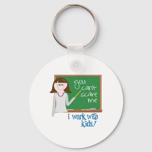 Porte-clés Travailler avec les enfants (Recto)
