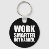 Porte-clés Travailler plus intelligent pas plus difficile Mot (Recto)