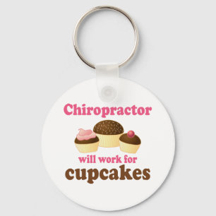 Porte-clés Travaillera Pour Cupcakes Chiropractor