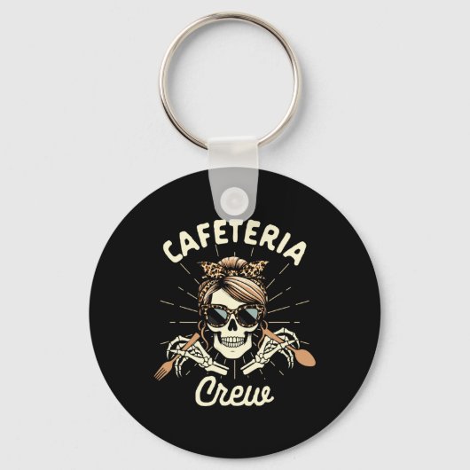 Porte-clés Travailleur de cafétéria Dame déjeuner Équipe de s (Recto)