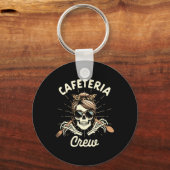 Porte-clés Travailleur de cafétéria Dame déjeuner Équipe de s (Recto)