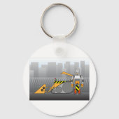 Porte-clés Travailleur de construction robotique (Recto)