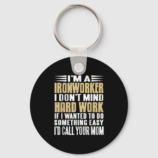 Porte-clés Travailleur de fer Je ne m’en fiche pas Tough Tobs (Recto)