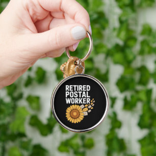 Porte-clés Travailleur postal à la retraite