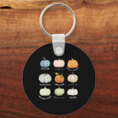 Porte-clés Travailleur social Halloween Citrouille d'automne  (Recto)