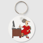 Porte-clés Travailleuse du bureau femme (Verso)