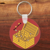Porte-clés : Treasure Chest Coin Porte - clé avec "Keep It Co (Recto)