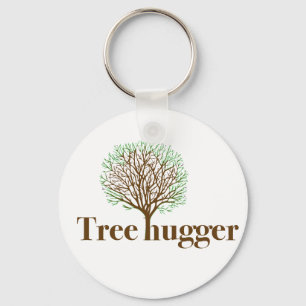 Porte-clés Tree Hugger w/ tree illustration