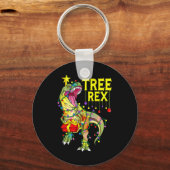 Porte-clés Tree Rex! Drôle de paléontologue de Noël (Recto)