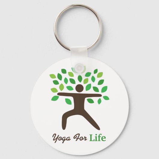 Porte-clés Tree Yogi Pose de guerrier de yoga pour (Recto)
