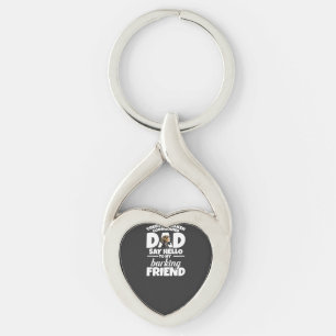 Porte-clés Treeing Walker Coonhound Papa Papa Dis Bonjour