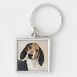 Porte-clés Treeing Walker Coonhound Peinture - Art original