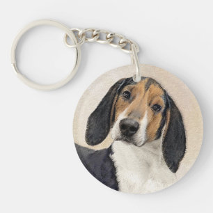Porte-clés Treeing Walker Coonhound Peinture - Art original