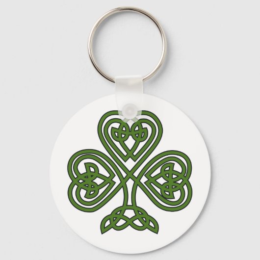 Porte-clés Trèfle celtique - Fête de la Saint-Patrick (Recto)