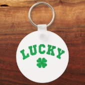 Porte-clés Trèfle Chanceux Saint Patrick Impression des Deux  (Verso)