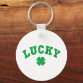 Porte-clés Trèfle Chanceux Saint Patrick Impression des Deux  (Recto)