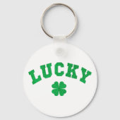 Porte-clés Trèfle Chanceux Saint Patrick Impression des Deux  (Verso)