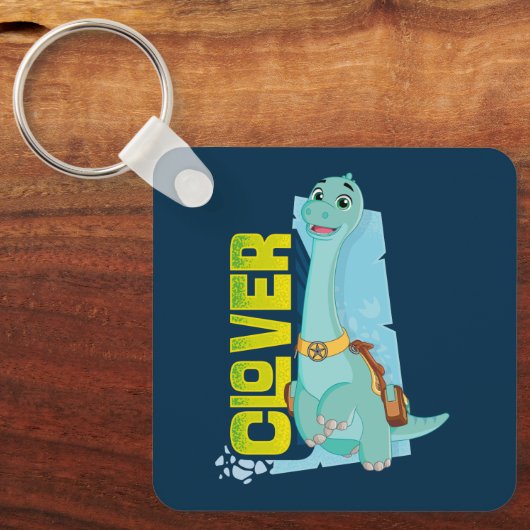 Porte-clés Trèfle | Dino Ranch (Recto)