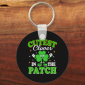 Porte-clés Trèfle drôle le plus mignon du patch St-Patric (Recto)