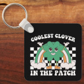 Porte-clés Trèfle le plus cool du patch St Patrick's Day (Recto)