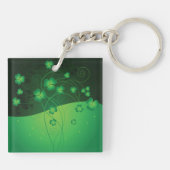 Porte-clés Trèfle Shamrock Vert Chance St Patrick’s Day (Dos)