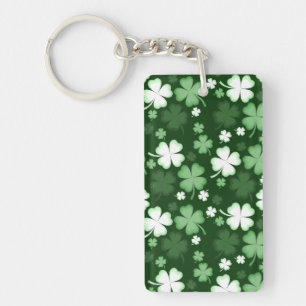 Porte-clés Trèfle vert, jour de la Saint-Patrick