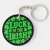 Porte-clés Trèfles irlandais chanceux (Dos)