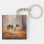 Porte-clés Trekking Walker Coonhound à l'automne Feuilles aut (Dos)