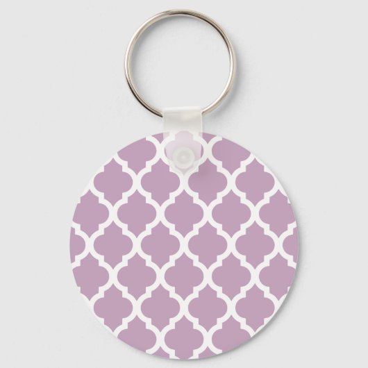 Porte-clés Trellis Marocain En Tile Rose Mauve (Recto)
