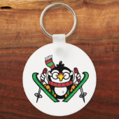 Porte-clés Tremplin de Ski Pingouin (Recto)