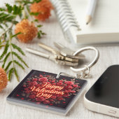 Porte-clés Trendy Beautiful Luxury Floral Love Collection (Devant Droit)