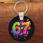 Porte-clés Trendy Modern Teen IYKYK 6-7 67 KeyChain (Recto)