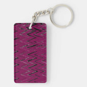 Porte-clés Trendy Wine Zigzag Abstract Design (Dos)