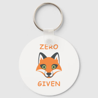 Porte-clés Trendy Zero Fox Donné phrase Emoji Cartoon