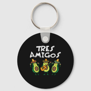 Porte-clés Tres amigos Avocados Guac Cinco De Mayo Fiesta Mex