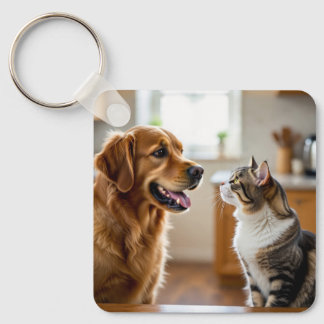 Porte-clés Très beau design chat & chien sur