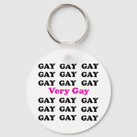 Porte-clés Très Gay (Recto)