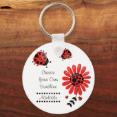 Porte-clés Très moderne Red Ladybug Personnalisé (Recto)