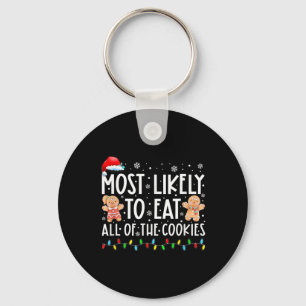 Porte-clés Très Probable De Manger Tous Les Cookies De Noël F
