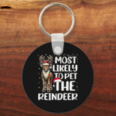 Porte-clés Très Probable De Pet Reindeer Famille Correspondan (Recto)