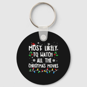 Porte-clés Très Probable De Voir Tous Les Films De Noël Fami